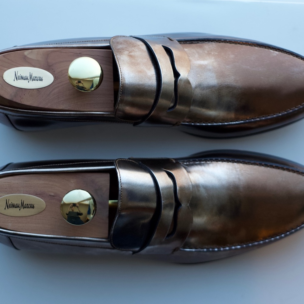 GUCCI Dress Shoes: Miroir Light Bronze 06